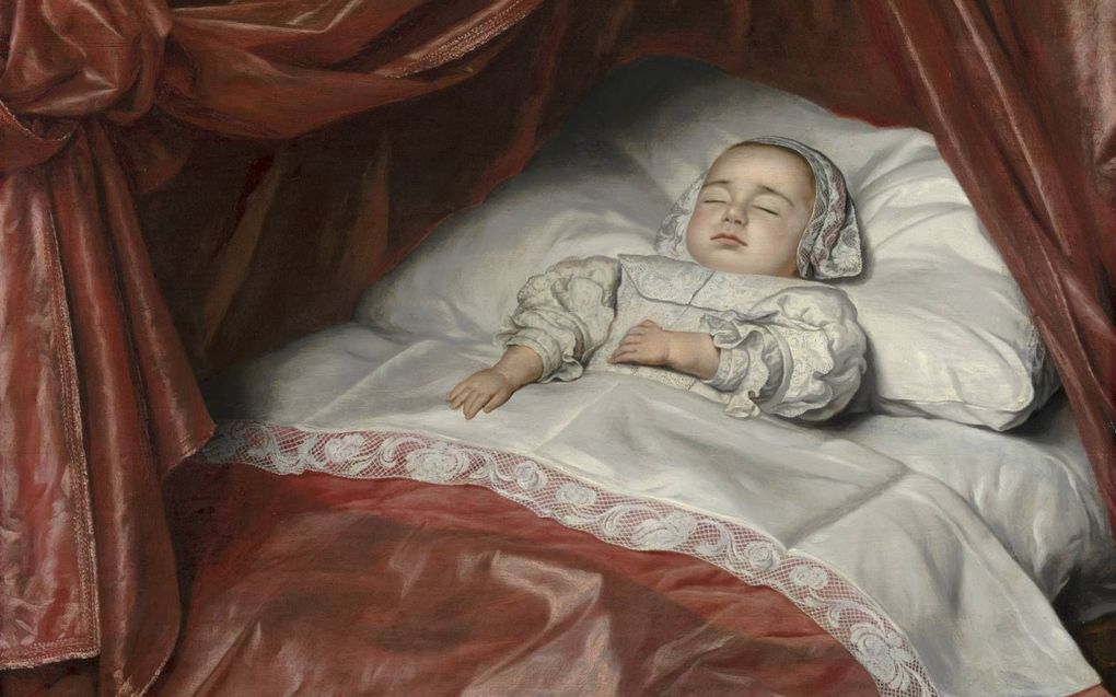Funerair kinderportret van Catharina Margaretha van Valkenburg, 1682. Beeld Mauritshuis
