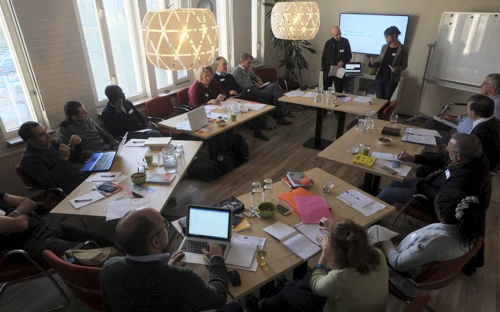De Franse delegatie bezocht de GZB te Driebergen. beeld RD