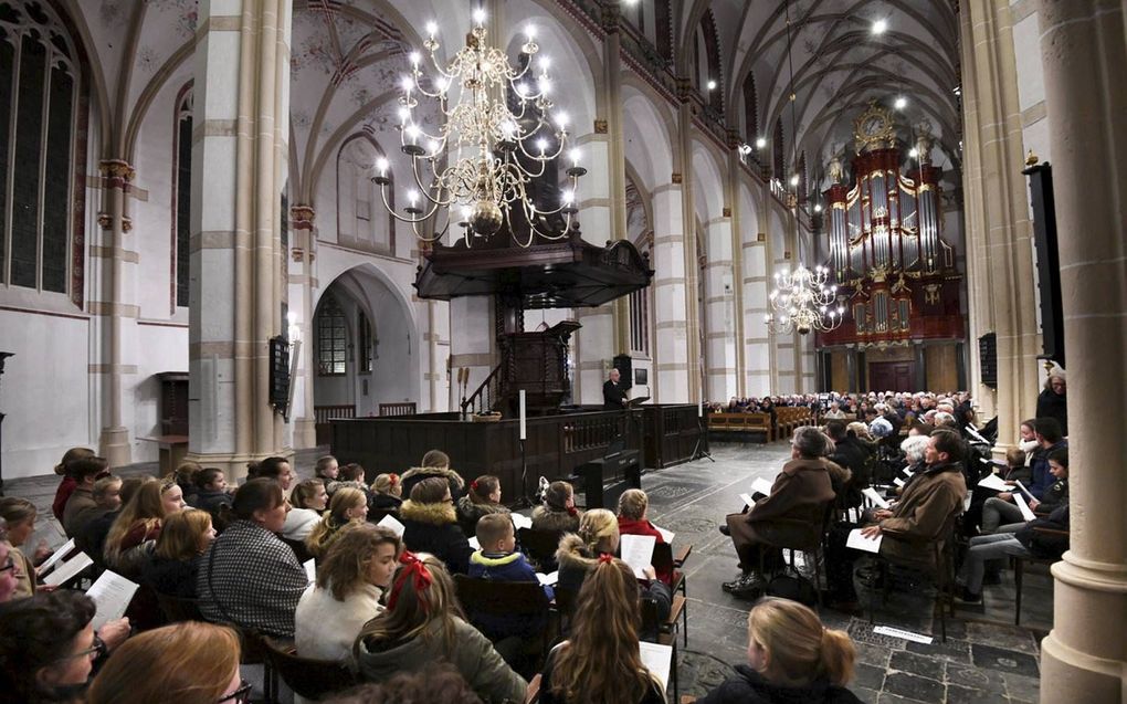 Jubileumzangavond Stichting Steunfonds Israël in Zaltbommel. beeld William Hoogteyling