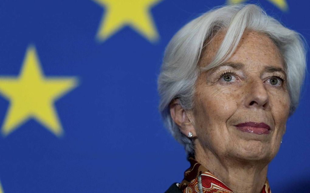 Christine Lagarde, voorzitter van de Europese Centrale Bank. beeld AFP, Kenzo Tribouillard