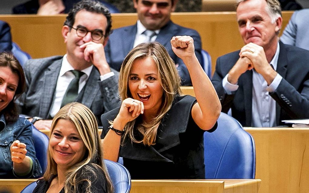 Marianne Thieme neemt afscheid van Tweede Kamer, beeld ANP, beeld Remko de Waal.