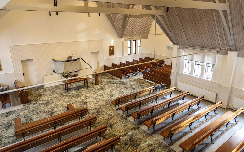 Vernieuwde kerkzaal van de Calvijnkerk in Baarn. beeld RD, Henk Visscher