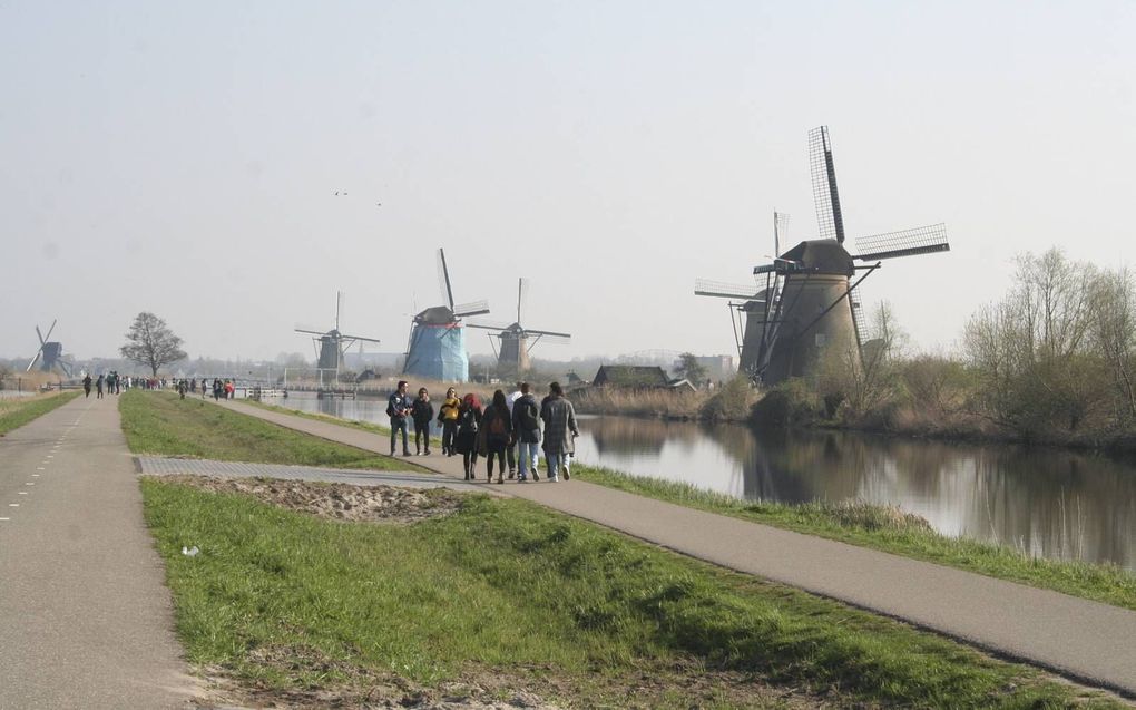 De gemeente gaat samen met betrokkenen een stedenbouwkundig plan maken voor het gebied rond Kinderdijk. beeld André Bijl