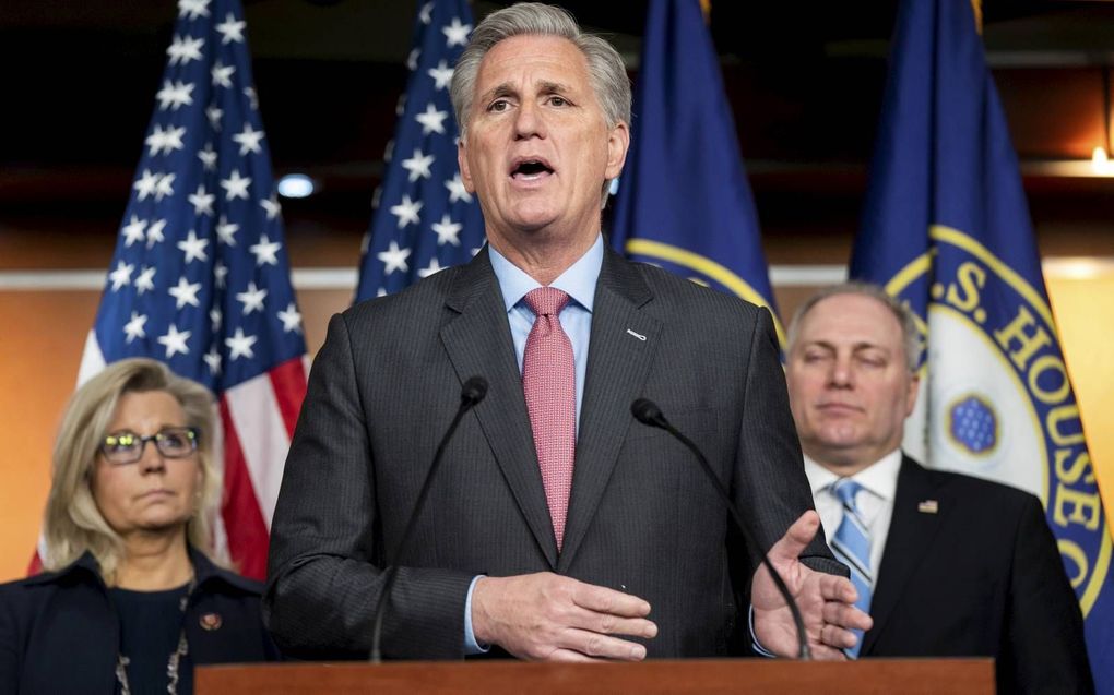 Kevin McCarthy, de leider van de Republikeinen in het Huis van Afgevaardigden,