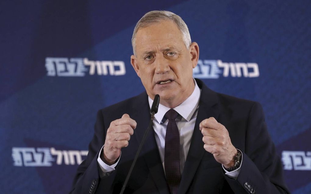 Benny Gantz. beeld AFP, Ahmad Gharabli