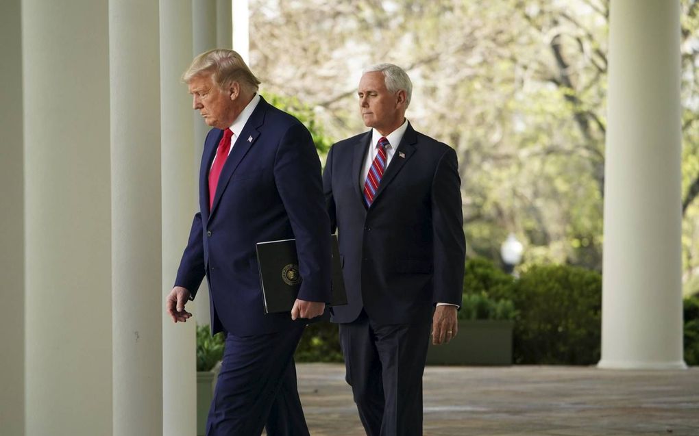 Leden van immigrantenkerken hebben veel waardering voor het optreden van president Donald Trump en vicepresident Mike Pence. beeld AFP, Mandel Ngan