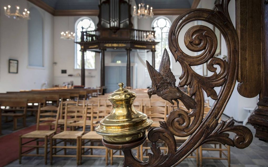 Het doopvont in de Johanneskerk Breda. beeld RD, Henk Visscher