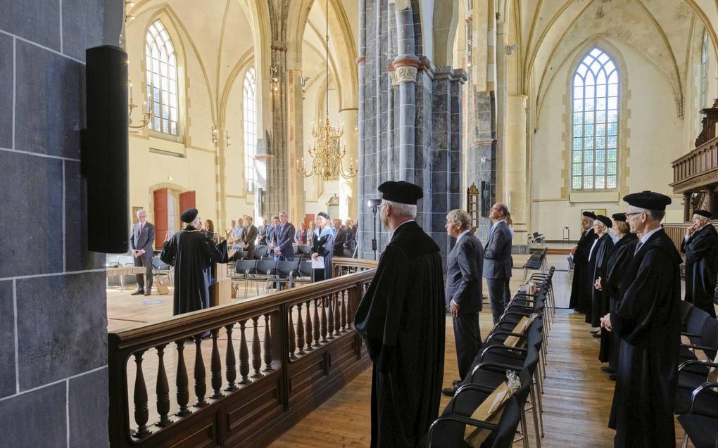 In de Martinikerk in Groningen vond woensdag de opening van het academisch jaar van de Protestantse Theologische Universiteit plaats. beeld Sjaak Verboom