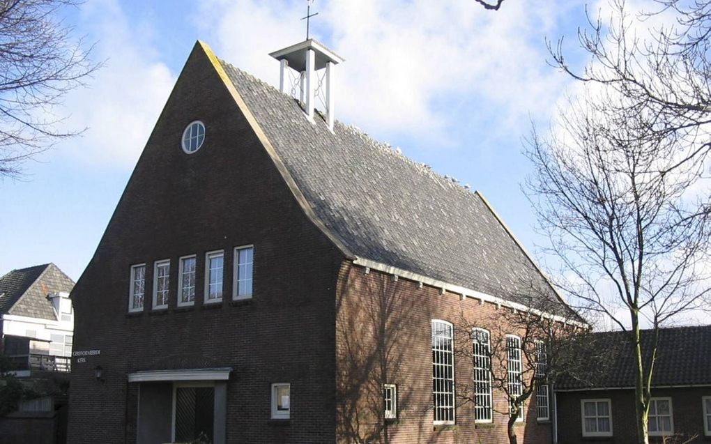 Kerkgebouw De Poort in Den Burg. beeld RD