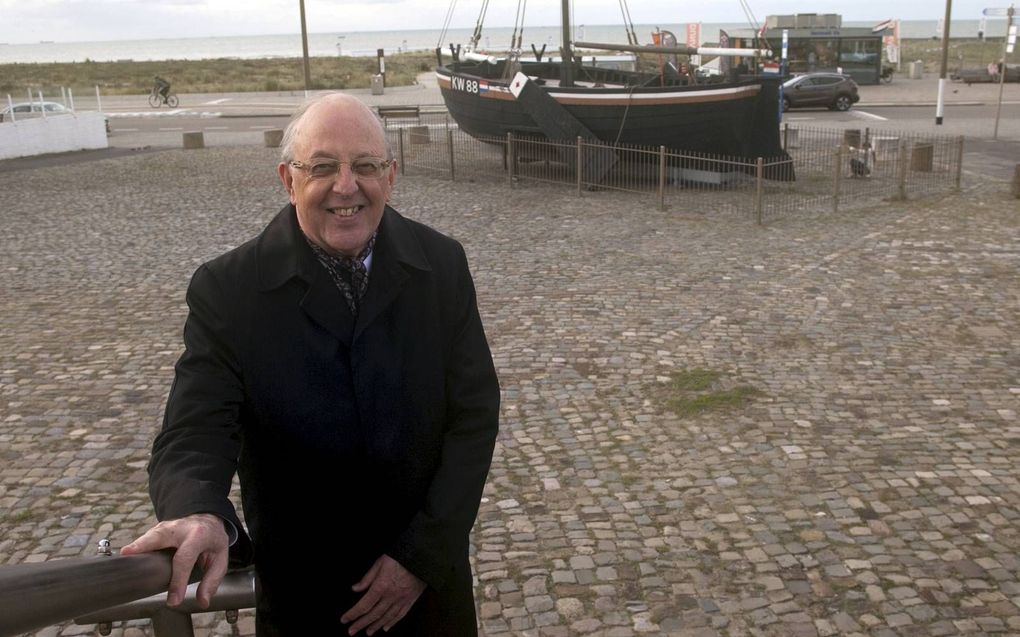 Ds. T. C. Guijt uit Katwijk aan Zee is veertig jaar predikant. „De hand van de Heere is nog niet verkort en Zijn arm is nog uitgestrekt.” beeld Henk Bouwman