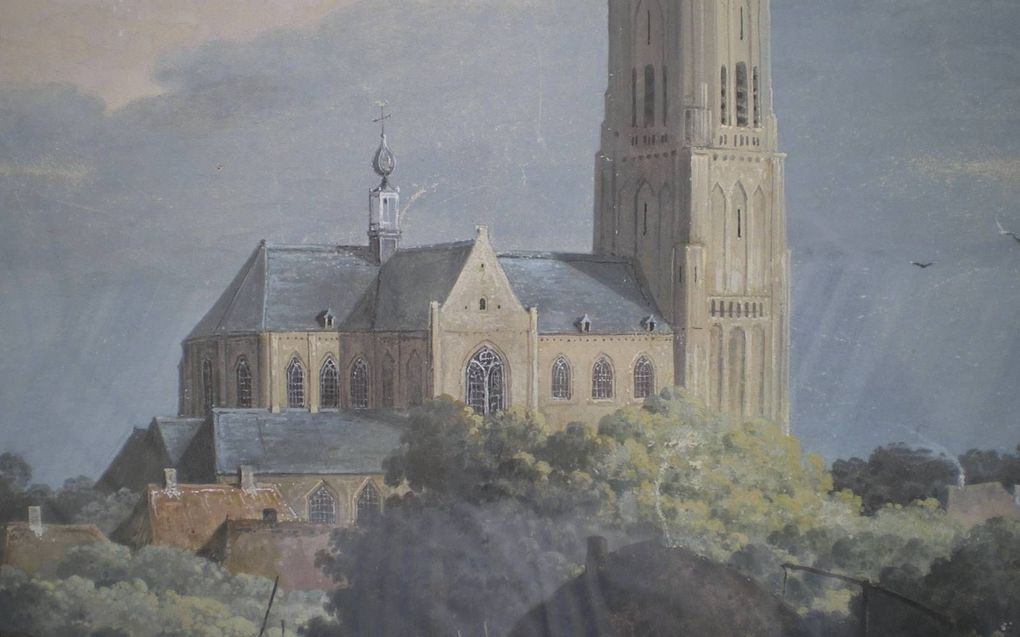 ”Gezicht op Oirschot”, schilderij van Mattheus Derk Knip. beeld Metzemaekers