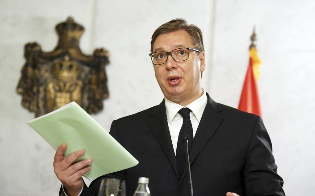 President Aleksandar Vucic van Servië. beeld EPA, Nemanja Jovanovic