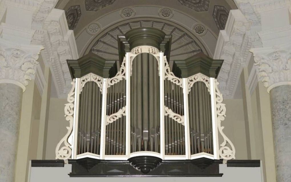 Het orgel uit Bakkeveen. beeld Wikimedia