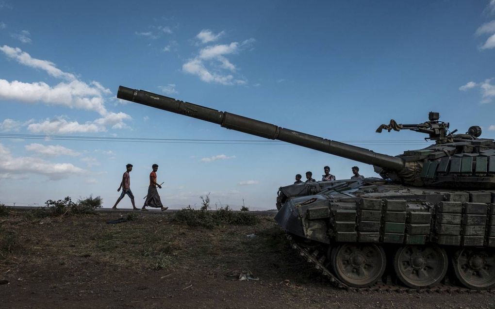 De strijdende partijen in Ethioppië maken veelvuldig gebruik van wapens uit het buitenland. beeld AFP, Eduardo Soteras