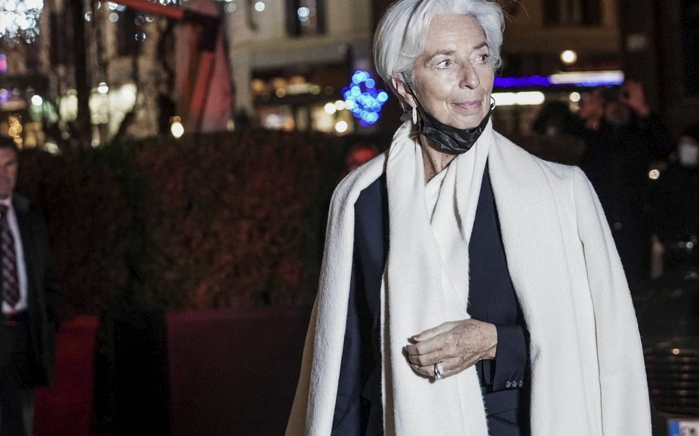 ECB-preses Lagarde denkt dat de hoge inflatie tijdelijk is. beeld EPA, Tino Romano