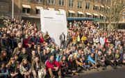 In 2018 overhandigden Milieudefensie en 400 mede-eisers de dagvaarding aan Shell in Den Haag.  beeld Michiel Wijnbergh
