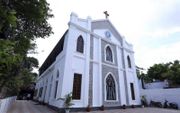 De evangelische Thomaskerk in Tirumangalam, in de Indiase deelstaat Tamil Nadu. beeld justdial.com