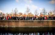 In 2018 demonstreerde WOinActie in Den Haag voor meer geld voor universiteiten. beeld ANP, Remko de Waal