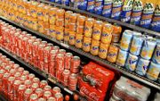 Frisdrank in het supermarktschap. beeld ANP, Koen Suyk