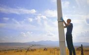 De Skybrator was afgelopen week uitgebreid in het nieuws. Energie-experts nomineerden de windmolen voor een trofee voor nepoplossingen. beeld Vortex Bladeless