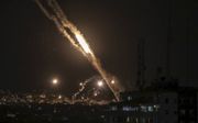 Raketten vlogen vrijdag vanuit Gaza richting Israël. beeld EPA, Mohammed Saber