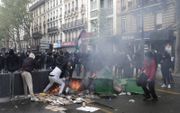 Pro-Palestijnse betoging in Parijs. beeld AFP, Geoffrey van der Hasselt