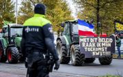 Boerenprotest in Den Haag tegen de stikstofwet, november 2020.  beeld ANP, Remko de Waal