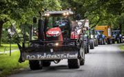 Op ongeveer driekwart van de Nederlandse natuur komt nog steeds teveel stikstof terecht. Foto: boerenprotest begin deze maand tegen het stikstofbeleid. beeld ANP, Vincent Jannink