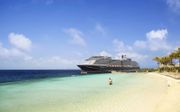 „Je kunt alles hebben wat je wilt en toch ongelukkig zijn.” Foto: cruiseschip Zuiderdam, aangemeerd bij Willemstad, Curaçao. beeld Getty Images