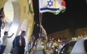 Koerden vieren in 2017 met een Israëlische vlag in de hand in de stad Erbil het referendum over een onafhankelijke Koerdische staat. Israël en de Koerden hebben elkaar altijd gesteund. beeld  Polaris, Mehdi Chebil