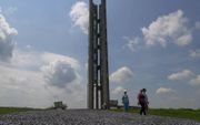 Het monument in Shanksville, Pennsylvania, herinnert aan de crash van vlucht 93 op 11 september 2001. beeld AFP, Angela Weiss