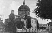 De synagoge van Leer rond 1900. beeld Klaas de Jong