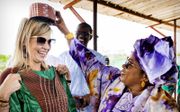 Koningin Maxima tijdens haar bezoek aan Senegal. beeld ANP, KOEN VAN WEEL