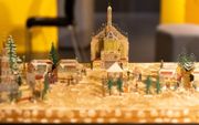 Klein model van een kerstmarkt. beeld Bibelmuseum Bayern, Valeska Rehm