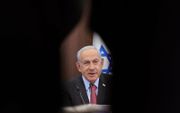 Premier Benjamin Netanyahu. beeld EPA, Abir Sultan / Pool