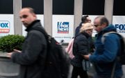 Hoofdkantoor van Fox News in New York. beeld AFP, Spencer Platt