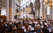 Psalmzangavond van de GBS, vrijdag in de Grote Kerk in Dordrecht. beeld Dirk Hol