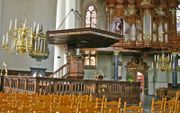 Interieur van de Grote Kerk in Maassluis. beeld De Koning