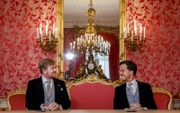 Koning Willem-Alexander en premier Rutte trekken al tien jaar samen op. beeld ANP,  Sem van der Wal