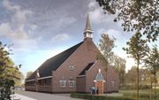 Impressie van het nieuwe kerkgebouw. beeld gg Nieuwdorp