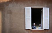 Nonnen in Vaticaanstad, half oktober. beeld AFP, Tiziana Fabi
