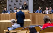 GroenLinks Corinne Ellemeet verdedigt in de Tweede Kamer haar initiatiefvoorstel om de abortuspil door de huisarts te laten verstrekken. beeld ANP, Remko de Waal