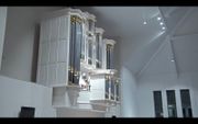 Het orgel van de christelijke gereformeerde kerk Beth-El van Sliedrecht. beeld YouTube.
