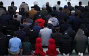 Moslims in Londen. beeld AFP, Daniel Leal