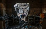 Verwoesting na bombardement op Rafah. beeld AFP, Mohammed ABED