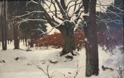 ”Bos in de sneeuw”, Willem Witsen (1894).  beeld Dordrechts Museum