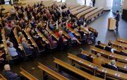 In de Pniëlkerk in Veenendaal werd woensdag een NPV-symposium gehouden over de rol van de pastor bij het levenseinde.  beeld RD