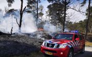De droogte dit voorjaar heeft al tot natuurbranden geleid. In de Soester Duinen brandde 18 april 4 hectare bos en hei af.  beeld ANP, Ginopress