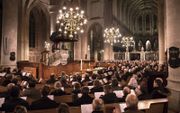 De herdenking van 400 jaar Dordtse synode begon in november vorig jaar. Verschillende kerken uit de gereformeerde gezindte organiseerden toen een herdenking in de Grote Kerk van Dordrecht. beeld Dirk Hol