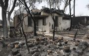 Natuurbrand in Mevo Modi’in. beeld EPA, Abir Sultan